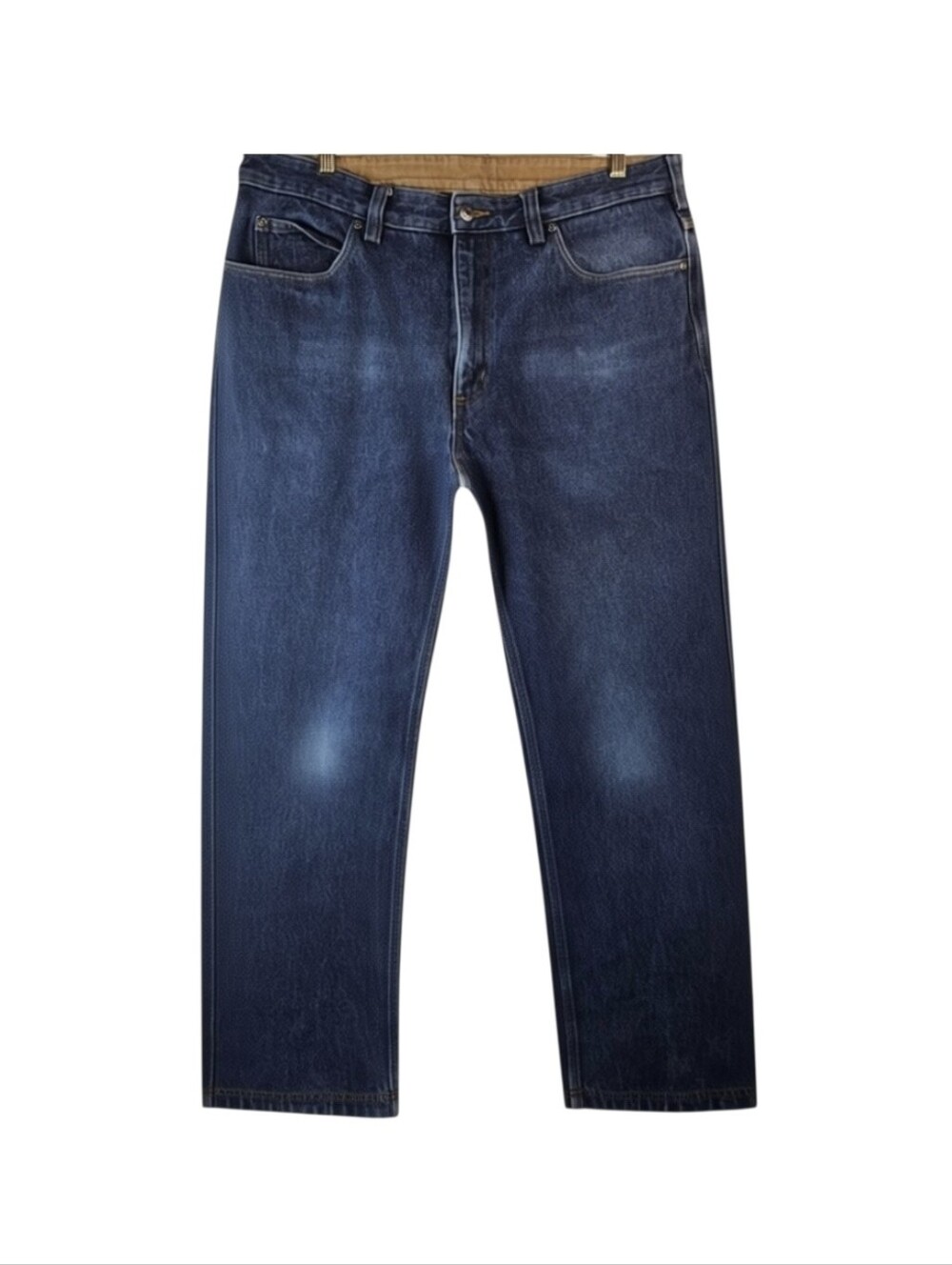 Duluth Trading Co Mens 36x32 Fleece Lined Relaxed Fit Jeans Blue Work Pants
